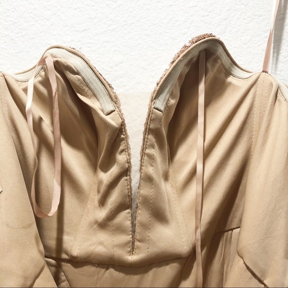 NWOT LA FEMME ROSE GOLD SEQUIN DRESS - Picture 7 of 16